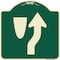 Signmission Designer Series-Beware Of Curb Graphic Green Heavy-Gauge Aluminum, 18" x 18", G-1818-9993 A-DES-G-1818-9993 - alternate 1